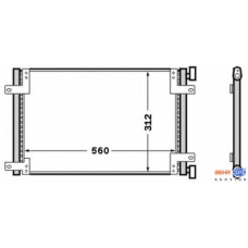 8FC 351 305-411 HELLA Конденсатор, кондиционер