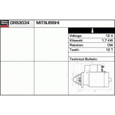 DRS3034 DELCO REMY Стартер
