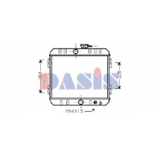 100040N AKS DASIS Радиатор, охлаждение двигателя