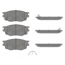 SP 443 PR SCT Комплект тормозных колодок, дисковый тормоз