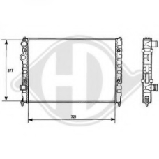 8138141 DIEDERICHS Радиатор, охлаждение двигателя