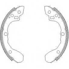 Z4080.00 WOKING Комплект тормозных колодок
