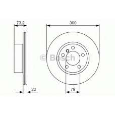 0 986 479 A05 BOSCH Тормозной диск