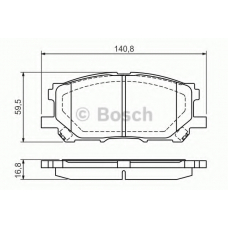 0 986 494 218 BOSCH Комплект тормозных колодок, дисковый тормоз