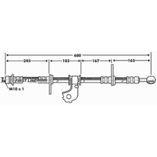 FBH7379 FIRST LINE Тормозной шланг