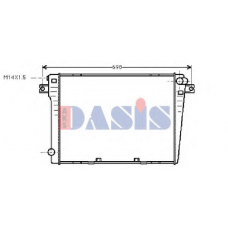 050820N AKS DASIS Радиатор, охлаждение двигателя