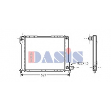 080380N AKS DASIS Радиатор, охлаждение двигателя
