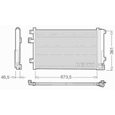 DCN09084 DENSO Конденсатор, кондиционер