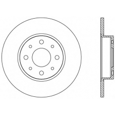 BDA2564.10 OPEN PARTS Тормозной диск