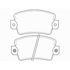 P 68 007 BREMBO Комплект тормозных колодок, дисковый тормоз