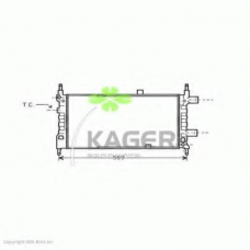 31-0750 KAGER Радиатор, охлаждение двигателя