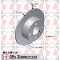 590.2588.00 ZIMMERMANN Тормозной диск