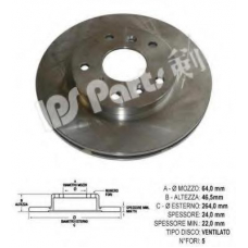 IBT-1340 IPS Parts Тормозной диск