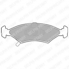 LP1630 DELPHI Комплект тормозных колодок, дисковый тормоз