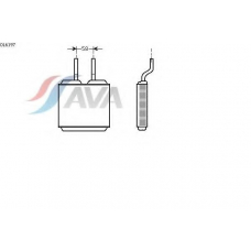 OL6197 AVA Теплообменник, отопление салона