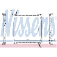 64069A NISSENS Радиатор, охлаждение двигателя