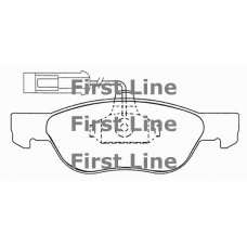 FBP3069 FIRST LINE Комплект тормозных колодок, дисковый тормоз