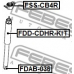 FDD-CDHR-KIT FEBEST Защитный колпак / пыльник, амортизатор