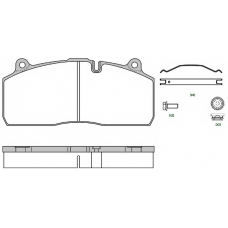 JCA1316.80 KAWE Комплект тормозных колодок, дисковый тормоз