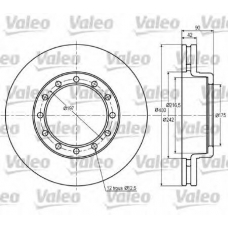 187023 VALEO Тормозной диск