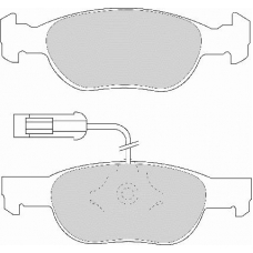 FD6643N NECTO Комплект тормозных колодок, дисковый тормоз