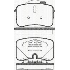 8110 29003 TRISCAN Комплект тормозных колодок, дисковый тормоз