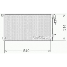 DCN21003 DENSO Конденсатор, кондиционер