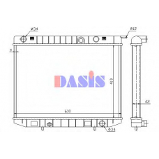 150006N AKS DASIS Радиатор, охлаждение двигателя