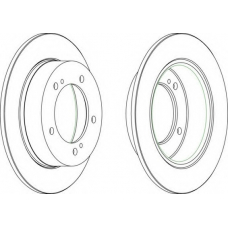 DDF233-1 FERODO Тормозной диск