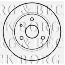 BBD4058 BORG & BECK Тормозной диск