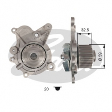 WP0096 GATES Водяной насос