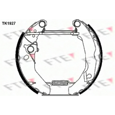 TK1927 FTE Комплект тормозных колодок