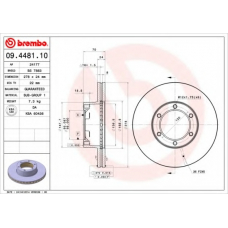 BS 7883 BRECO Тормозной диск