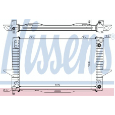 65540A NISSENS Радиатор, охлаждение двигателя