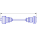 12384 SERCORE Приводной вал