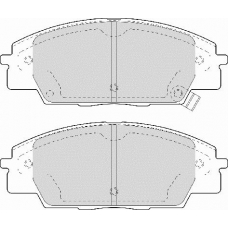 FD7012A NECTO Комплект тормозных колодок, дисковый тормоз