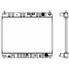 1460-0127 SAKURA  Automotive Радиатор, охлаждение двигателя