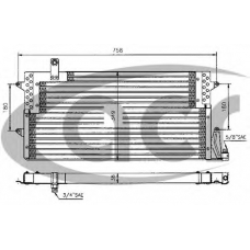 300048 ACR Конденсатор, кондиционер