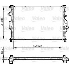 735374 VALEO Радиатор, охлаждение двигателя