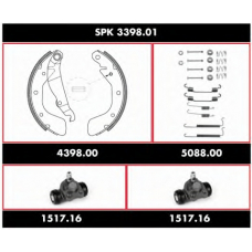 SPK 3398.01 ROADHOUSE Комплект тормозов, барабанный тормозной механизм