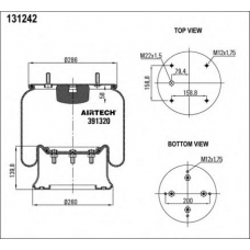 391320  K Airtech Кожух пневматической рессоры