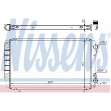 63912A NISSENS Радиатор, охлаждение двигателя