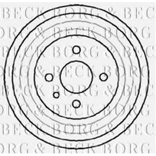 BBR7041 BORG & BECK Тормозной барабан