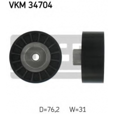 VKM 34704 SKF Паразитный / ведущий ролик, поликлиновой ремень