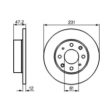 0 986 478 676 BOSCH Тормозной диск