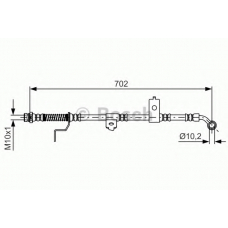 1 987 481 604 BOSCH Тормозной шланг