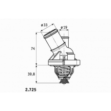 2.725.82 BEHR Термостат, охлаждающая жидкость