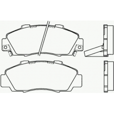 P 28 026 BREMBO Комплект тормозных колодок, дисковый тормоз