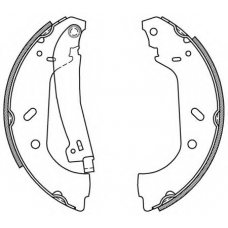 BSA2159.00 OPEN PARTS Комплект тормозных колодок