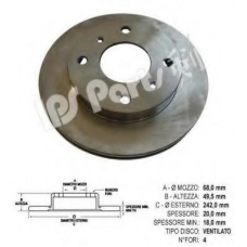 IBT-1010 IPS Parts Тормозной диск
